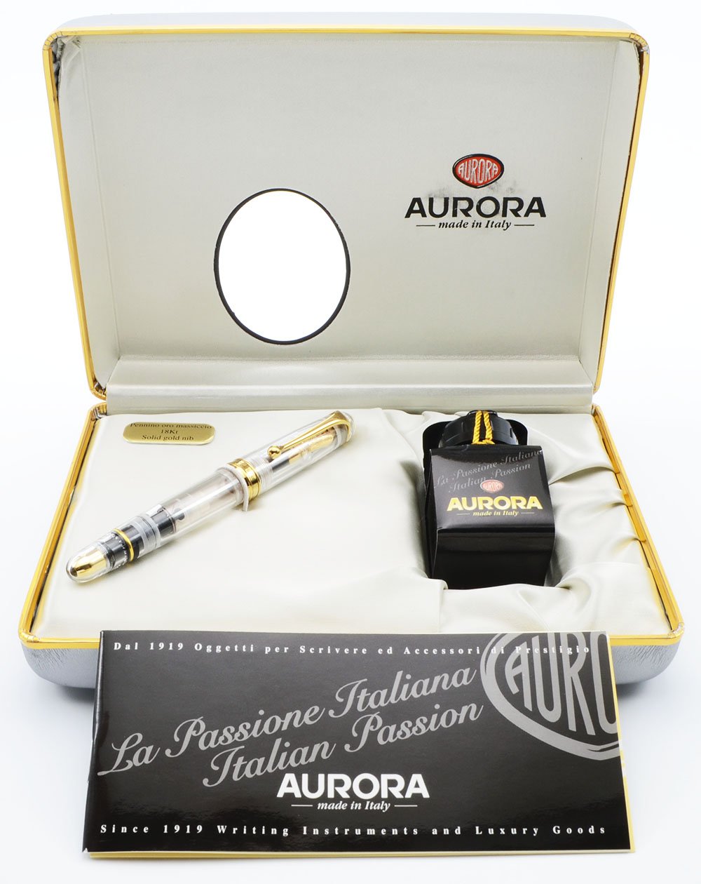 Aurora 88 Demonstrator LE Fountain Pen - Gold Trim, 18k Medium Nib